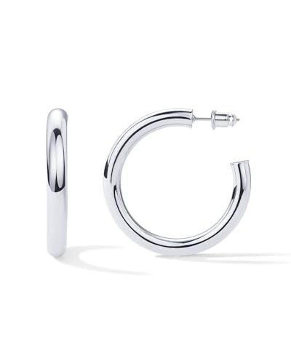 9008 18K Vermeil Gold Hoop Earrings 40mm Thick Infinity Hoops